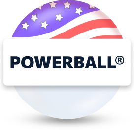 Bola con el logotipo de Powerball